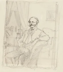 Directeur C. A. Zitting, portretstudie