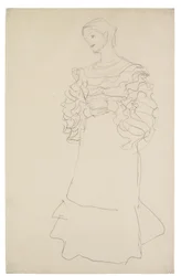 Portret Magda Mautner-Markhof studie