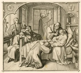 Luthers vriend Philipp Melanchthon (1497-1560) is erg ziek en daarom bidt Luther voor herstel