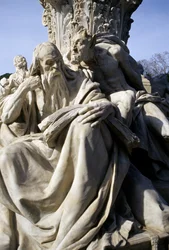 Monument voor Goethe in het park rond de Villa Borghese (detail)