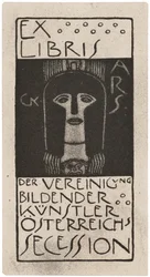 Boekplaat uit Ver Sacrum, gepubliceerd 1898-99 door Gerlach, Schenk en Seeman