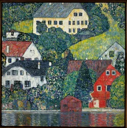 Huizen in Unterach aan de Attersee, ca. 1916