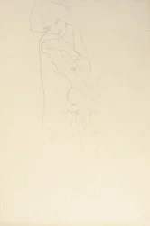 Studie voor Adele Bloch-Bauer II, 1911