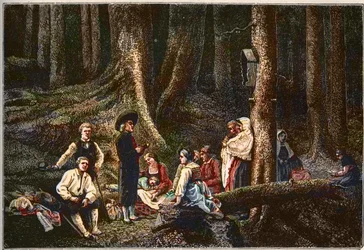 De pelgrims van de abdij van St. Odile - Les pelerins de l