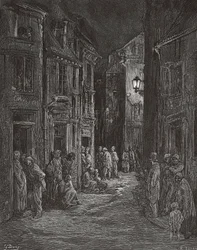 Bluegate Fields sloppenwijken, Londen in de 19e eeuw