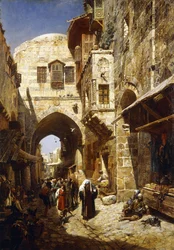 Davidstraat, Jeruzalem, 1887