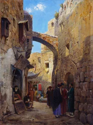 Straatscène in Jeruzalem