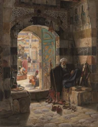 Bewaker van de moskee, Damascus