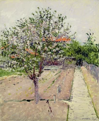 Appelboom in bloei, ca. 1885