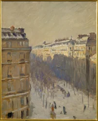 Boulevard Haussmann, sneeuw effect