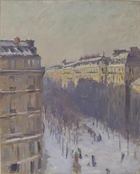 Boulevard Haussmann, sneeuw effect, 1879-1881