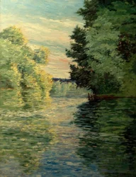 De kleine arm van de Seine bij Argenteuil