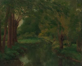Een beek in een open plek, mogelijk Beek, Vallei van Fontcouverte, Studie, waarschijnlijk 1862
