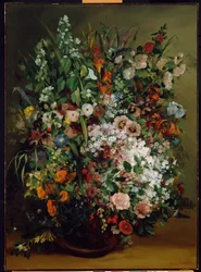 Boeket bloemen in een vaas