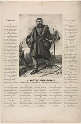 Jean Journet vertrekt voor de verovering van universele harmonie, 1850