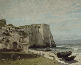 De kliffen van Etretat na de storm