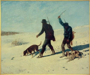 De stropers in de sneeuw