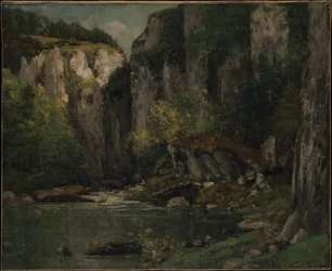 Rivier en rotsen