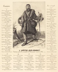 De apostel Jean Journet vertrekt voor de verovering van universele harmonie