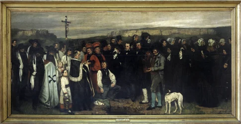 De begrafenis te Ornans - door Gustave Courbet, Musée d