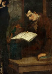 De dichter Charles Baudelaire leest