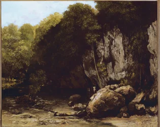 Zicht op de locatie van Le Puits-Noir bij Ornans in de Doubs