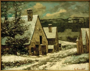 Dorp onder de sneeuw
