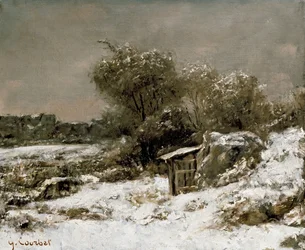 Winterscène, 19e eeuw