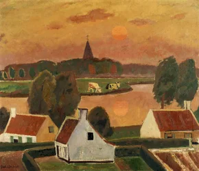 Uitzicht op een dorp