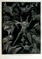 Croque-Mitaine; 1863 illustratie, door Gustave Dore