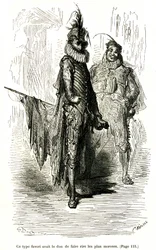 Gravure door Gustave Doré ter illustratie van Théophile Gautier