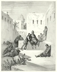 Don Quichot van Gustave Doré: "Uiteindelijk besloot ik een renegaat uit Murcia te vertrouwen, die mij grote bewijzen van zijn vriendelijkheid had getoond"