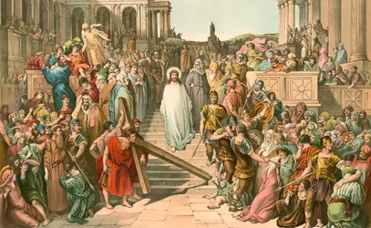 Jezus op weg naar Calvarie