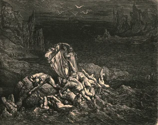 Nu zie je, zoon! De zielen van degenen, die door woede werden overwonnen