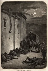 Een nacht in een relais in Jaen. Illustratie van Gustave Dore