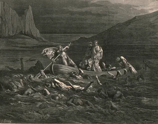 Zodra beiden inscheepten, sneden de golven, ca. 1890