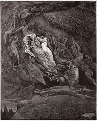 Inferno, Canto 5: Francesca beschrijft haar dood (Illustratie door Gustave Doré)