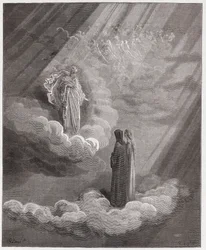 De Goddelijke Komedie, Paradiso, Zang 16: De ziel van Cacciaguida spreekt over Florence - van Dante Alighieri (1265-1321) - Illustratie van Gustave Doré (1832-1883)