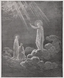 Paradiso, Canto 8: Charles Martel spreekt Dante en Beatrice toe (Illustratie door Gustave Doré)