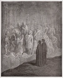 De Goddelijke Komedie, Purgatorio, Canto 10: De marmeren sculpturen die trots uitbeelden - door Dante Alighieri (1265-1321) - Illustratie door Gustave Doré (1832-1883)