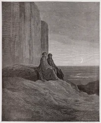 De Goddelijke Komedie, Purgatorio, Canto 9: Schemering - door Dante Alighieri (1265-1321) - Illustratie door Gustave Dore (1832-1883)