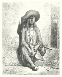 De fabels van La Fontaine: De kip met de gouden eieren (gravure)