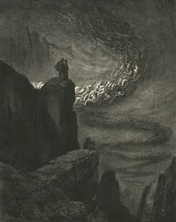 De stormachtige wind van de hel drijft de geesten voort