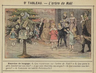 De kerstboom (kleur litho)