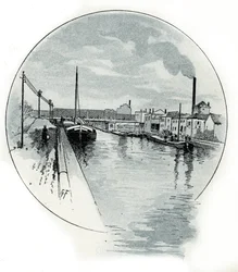 Uitzicht op quai de l