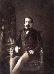 Louis Napoleon Bonaparte (1808-1873) toekomstige keizer Napoleon III, hier als 1e president van de Franse Republiek, foto door Gustave Le Gray