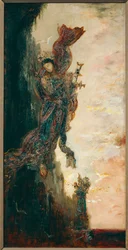 Sappho, vallend (schilderij op doek)