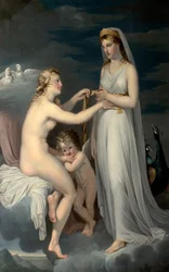 Juno leent de gordel van Venus, c.1771