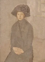 Jonge vrouw met een grote hoed, ca. 1917-25