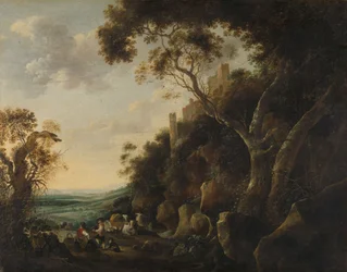 Landschap met herders